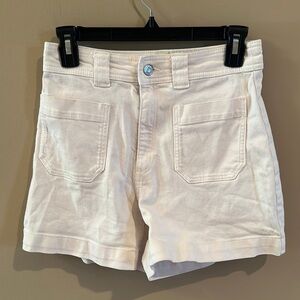 Paris Atelier & Other Stories cream denim shorts